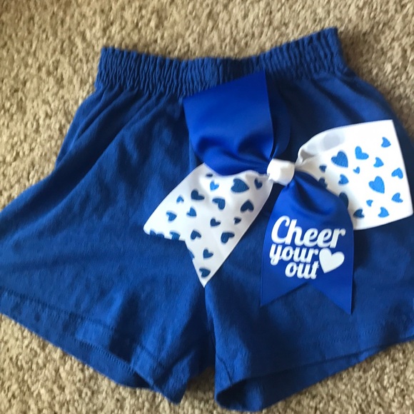 Soffe Other - New Blue Cheer Heart Bow & Soffe Shorts